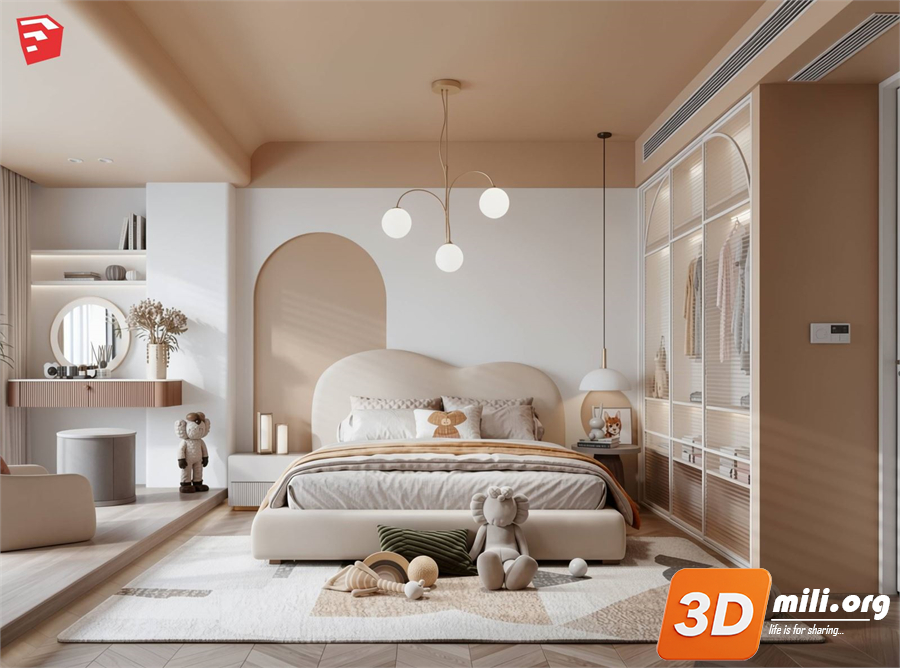 Children Room Scenes Skp FIles 